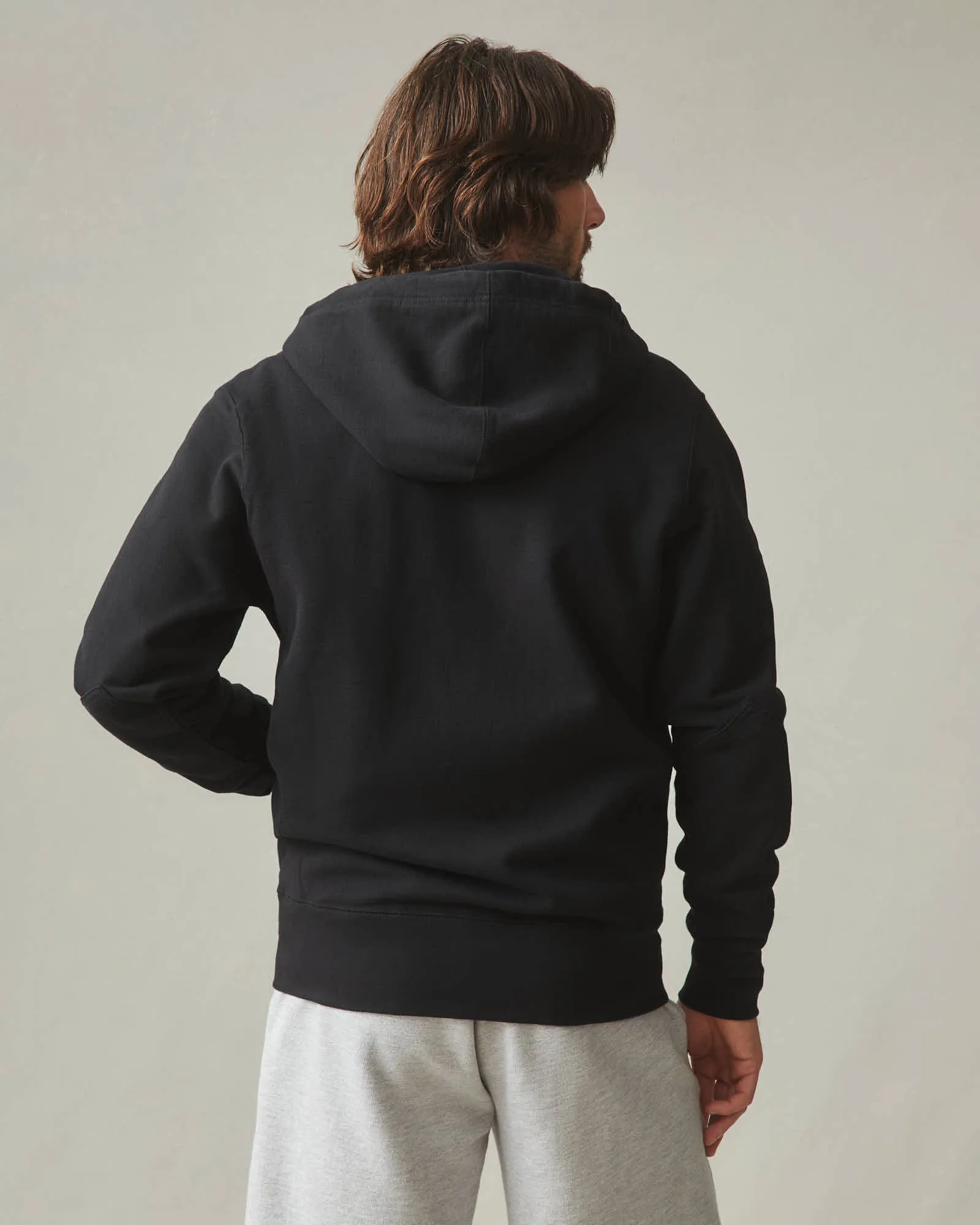 Relaxed Classic Full Zip - Black