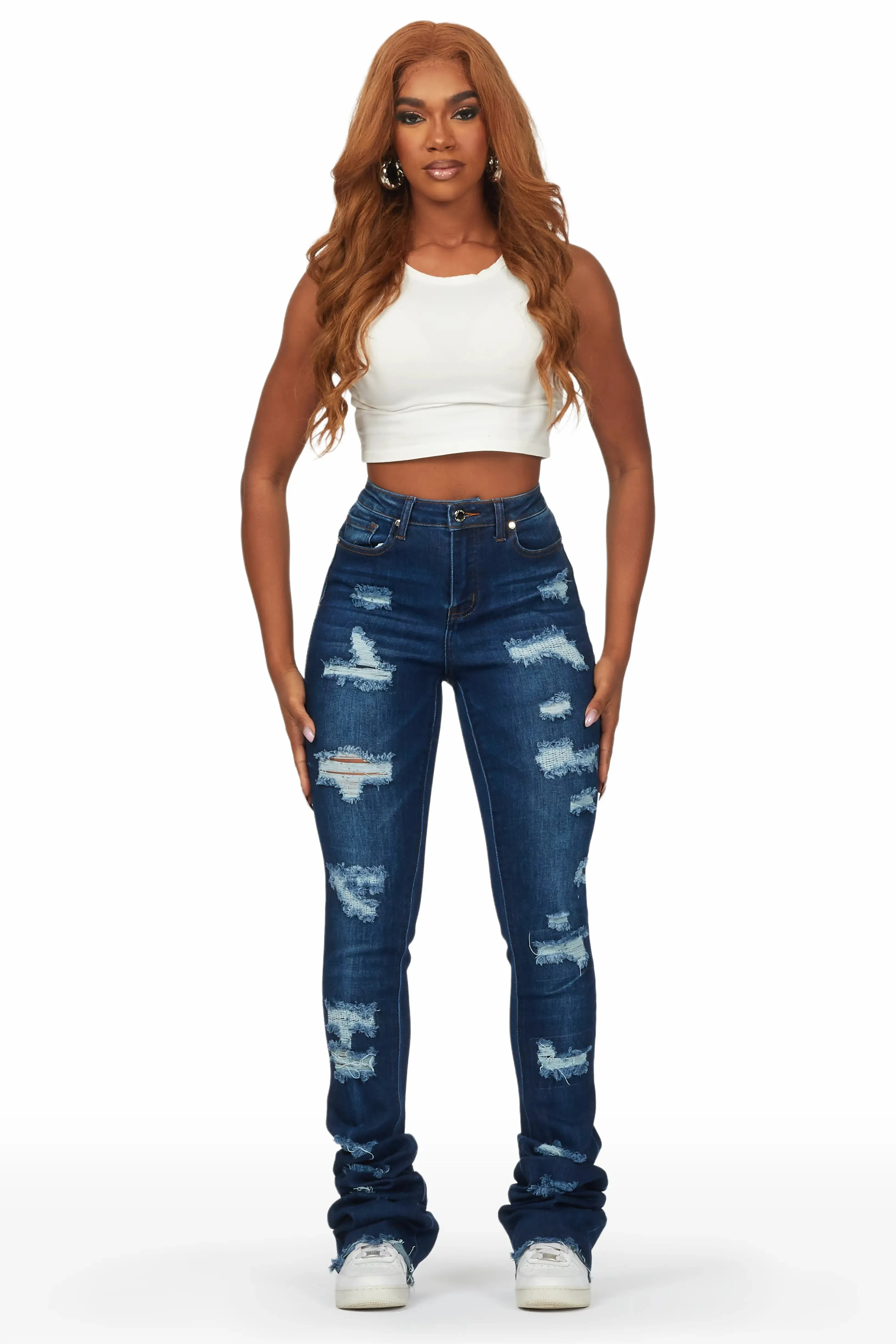 Remy Dark Wash Super Stacked Jean