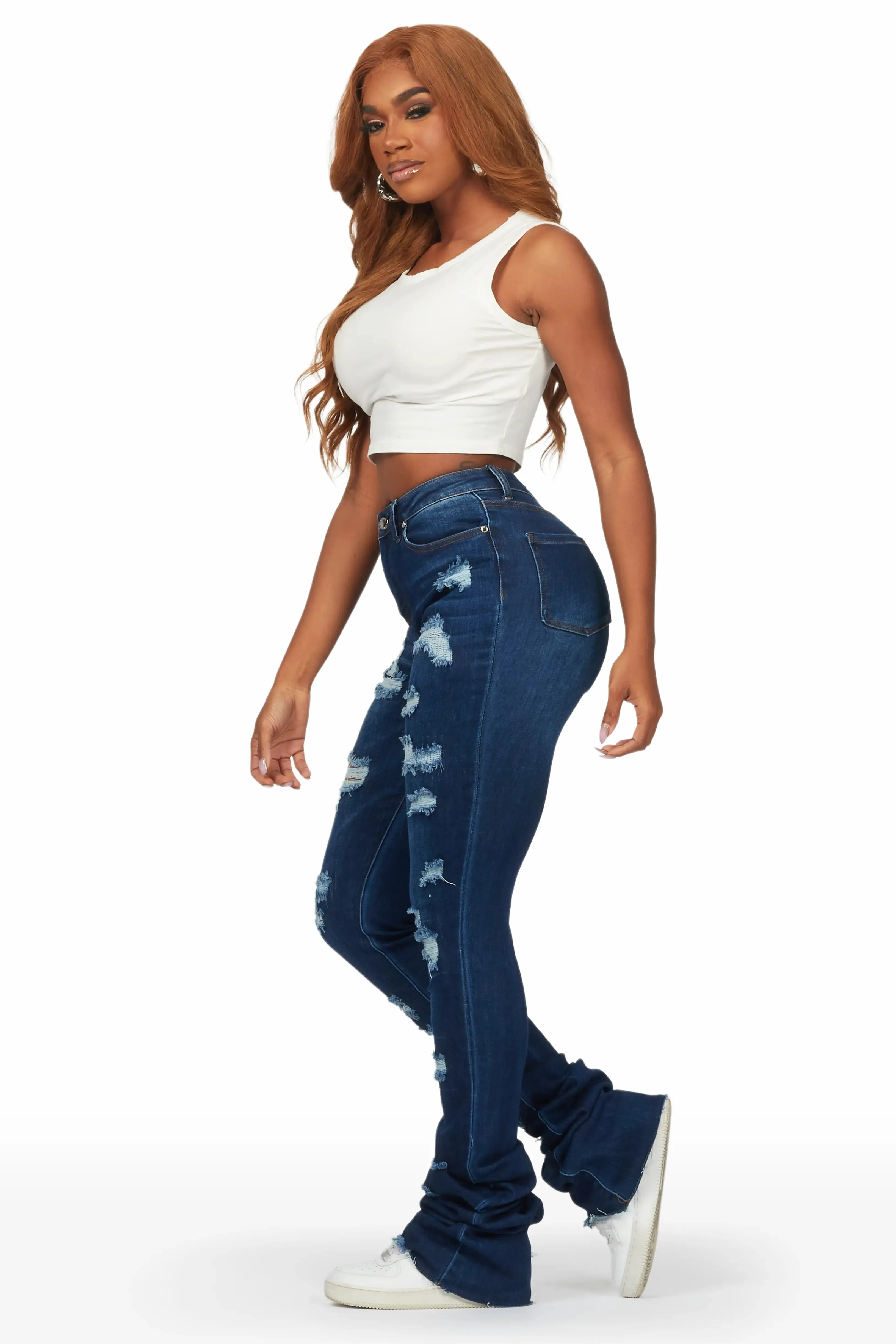 Remy Dark Wash Super Stacked Jean