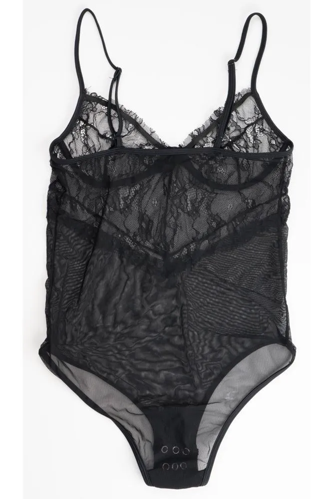 Rosalie Lace Bodysuit Black