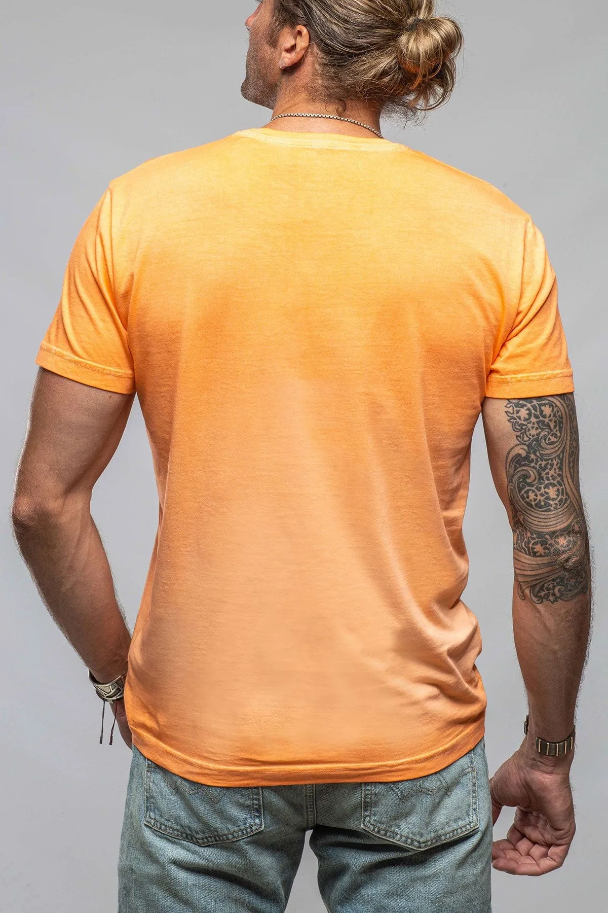 Siena Cotton V Neck In Orange