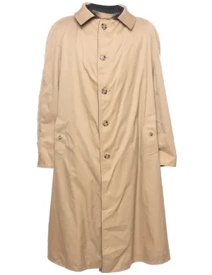 Single Breasted Beige Classic Trench Coat - XL