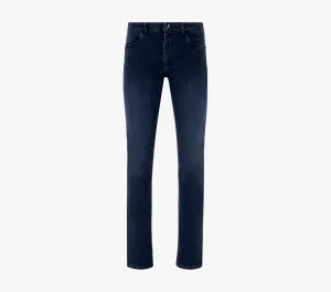 Slim Fit Jeans with Suede Calfskin Patch