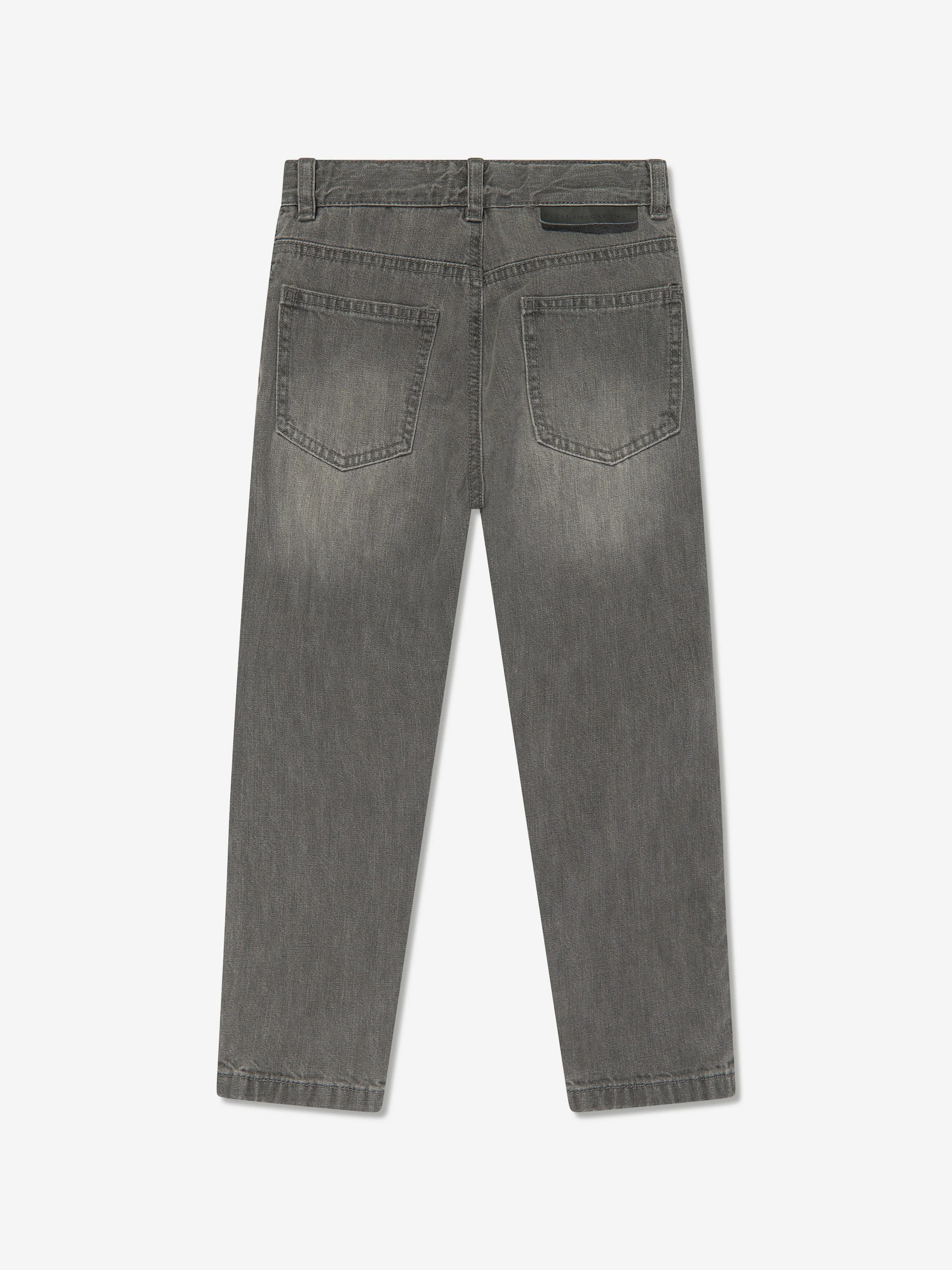 Stella McCartney Boys Shark Jeans in Grey