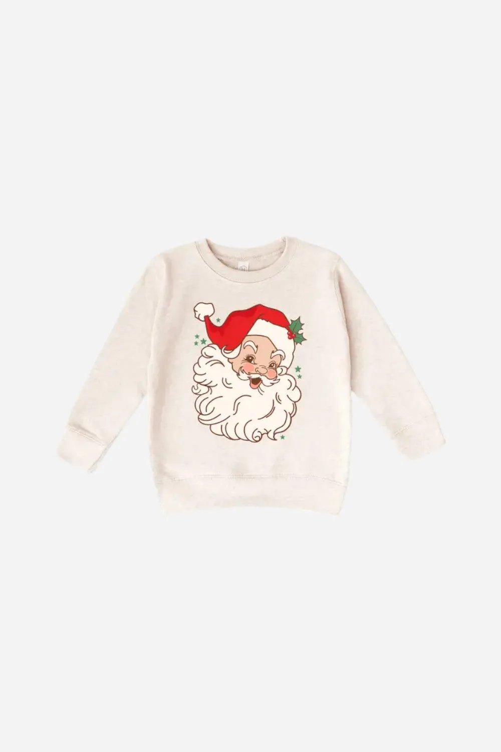 The Babe Co. Vintage Santa Toddler/Youth Sweatshirt