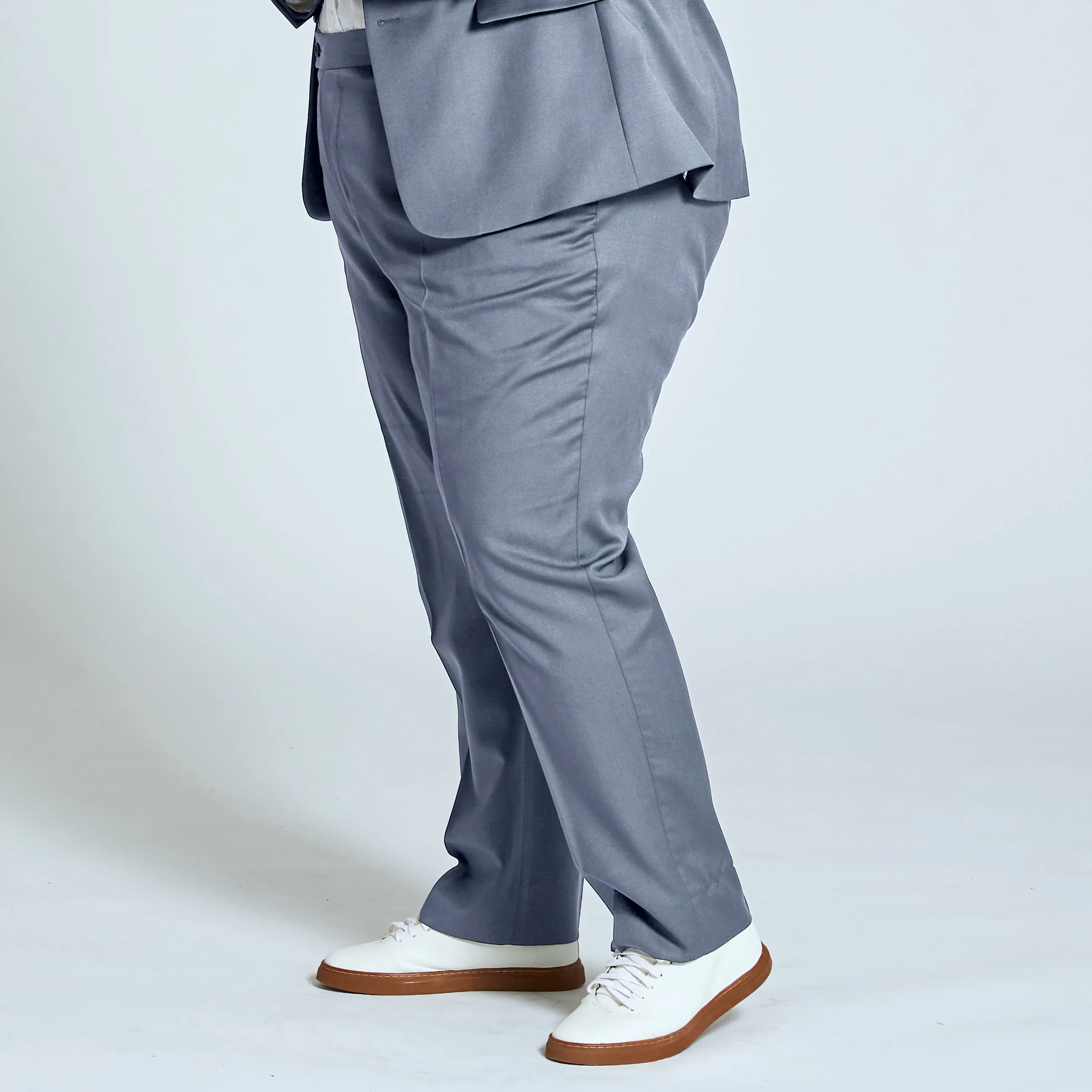 The Georgie Light Gray Dress Pants - Extended Sizes