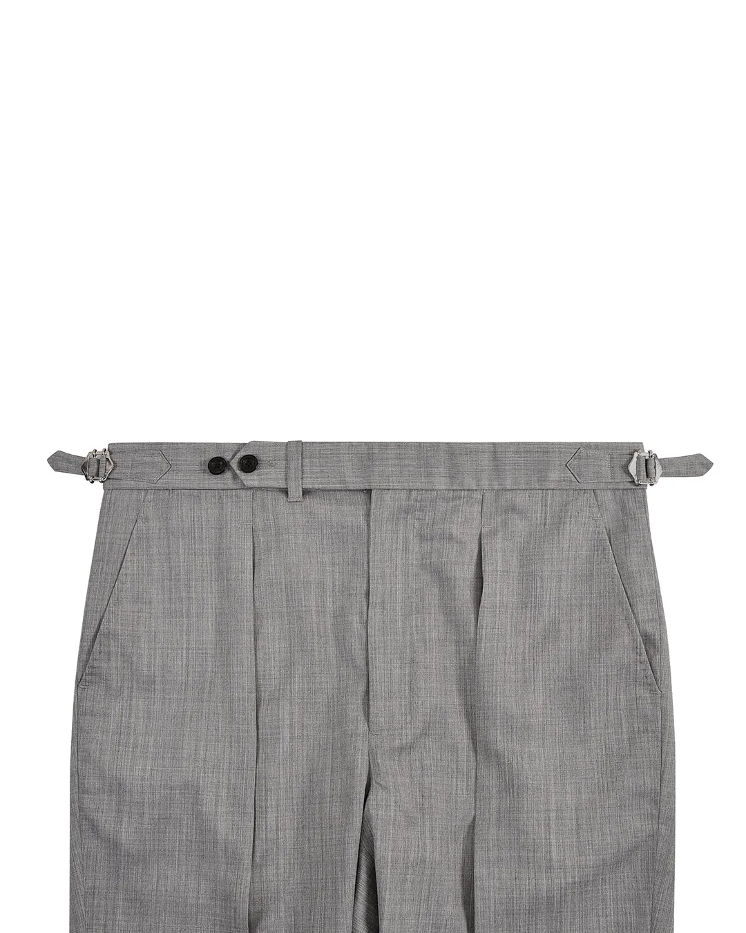 Washable Wool Light Grey Dress Pant