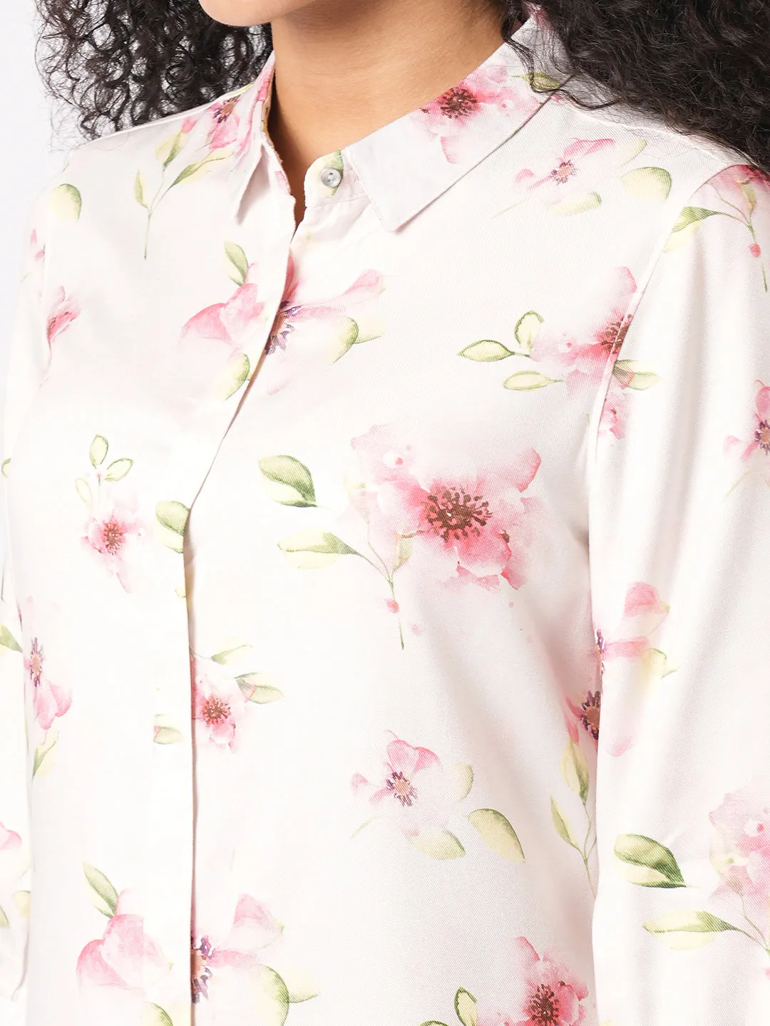 Women Slim Fit Floral Print Printed Shirt