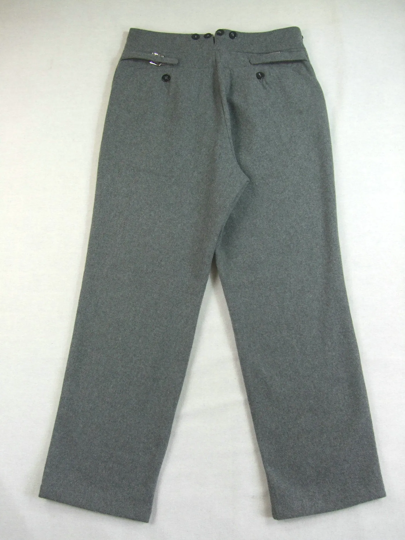 WW2 Finnish M36 Wool Field Trousers Pants Light Stone Grey